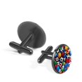 thumbnail image 2 of Football Stylish Men's Cufflink Set in Silver Stainless Steel for Formal Attire and Classic Suit Styles, 2 of 6