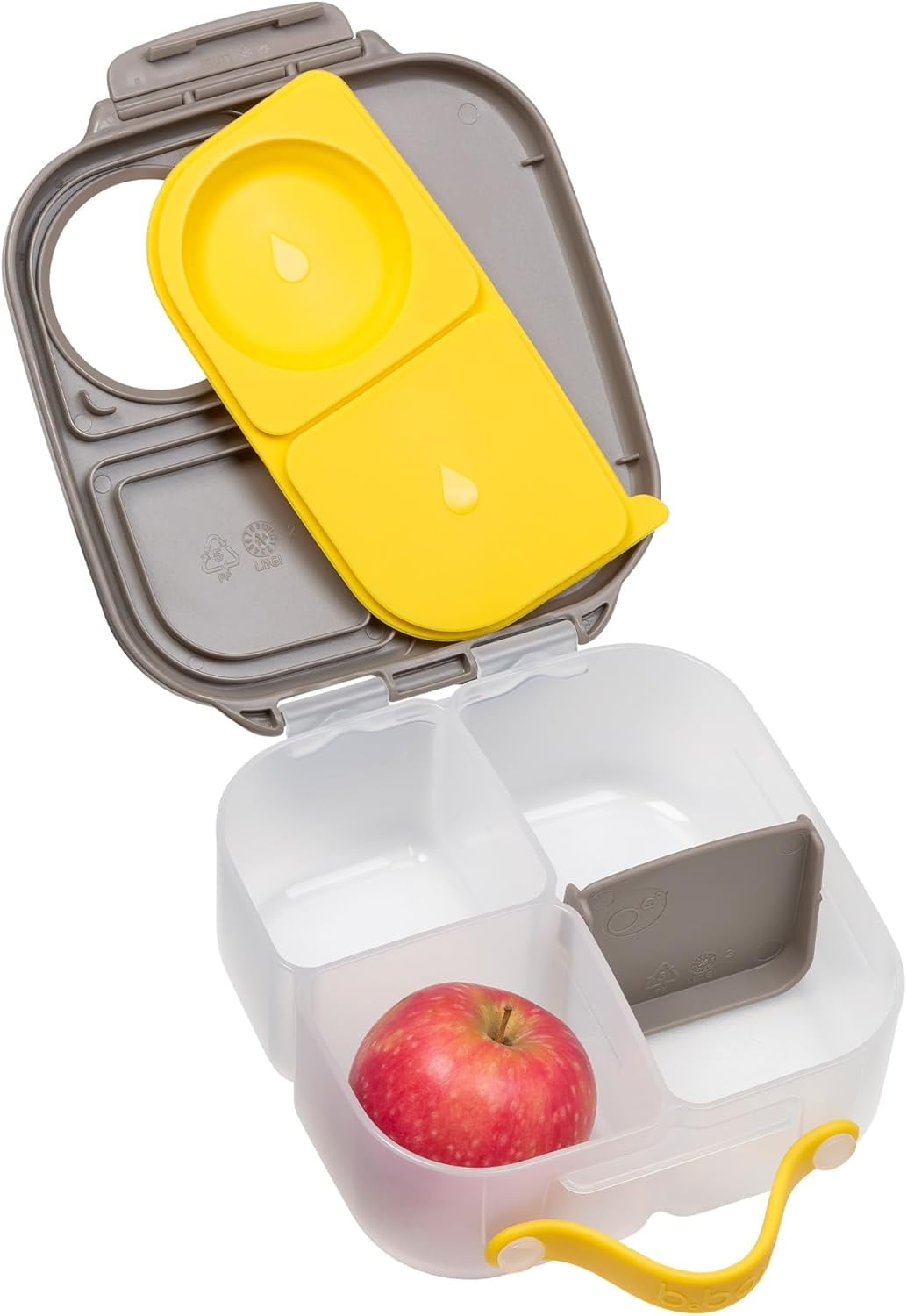 b.box Batman Mini Lunch Box for Kids: Bento Box, Lunch Snack Container Ages 3+, BPA Free (4¼ Cup Capacity)