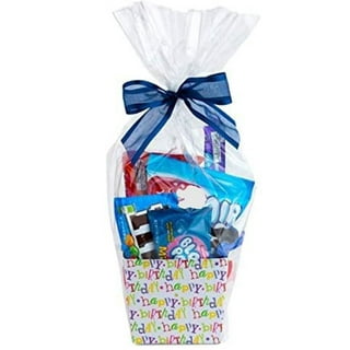 A1bakerysupplies Large Clear Cellophane Bags Gift Basket Bags Cello Gift Bags (30n. x 40in.) - 100 Pack, Size: 30 x 40