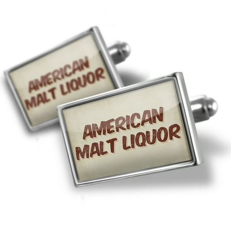 Cufflinks American Malt Liquor Beer, Vintage style - NEONBLOND