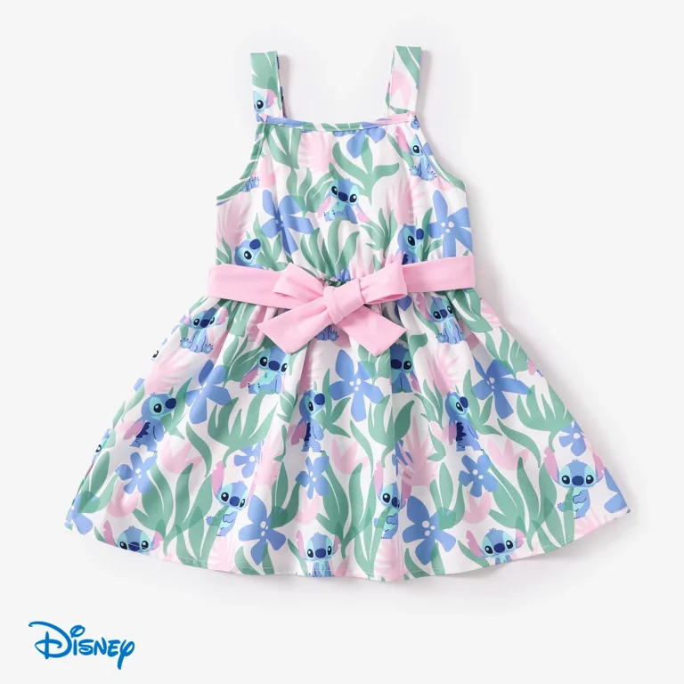 Disney Stitch Toddler Girls Dress with Cotton Cardigan, Kids Apparel, Sizes  2-6T - Walmart.com