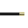 thumbnail image 1 of Cortinero Ajustable Negro Mat Dorado 167-304 Cm, 1 of 3