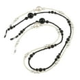 thumbnail image 2 of Segolike 2pcs Novelty Eye Glasses String Holder - ABS Beaded Eyeglass Strap Around Neck - Sunglass Necklace Chain Cord - 65cm, 2 of 7