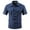 Blue, variant on Men's Short Sleeve Casual Shirt Lightweight Breathable Shirt for Outdoor Hiking Travel Summer Comfort