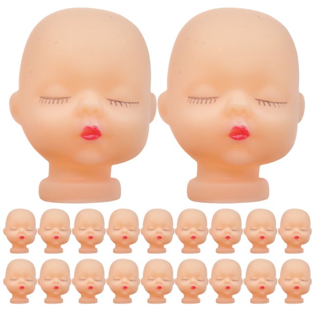 20pcs DIY Doll Heads Keychain DIY Accessory Handmade Doll Heads DIY Doll Heads