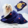 thumbnail image 3 of Cheers.US Dog Blankets for Dogs, Dog Cat Flannel Blankets Washable, Soft Pet Mat Throw Cover for Kennel Crate Bed, Cute Strawberry Pattern,Breathable Dog Blanket, Pet Blanket, 3 of 7