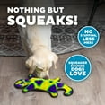 thumbnail image 5 of Outward Hound Durablez Stuffing-Free Squeaky Interactive Dog Toy, Tough Plush, Gecko, Green, Large, 5 of 6