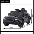 thumbnail image 2 of 12V Ride On Car, Dodge Charger Powered Electric Car with Battery Powered, Bluetooth, Remote Control, LED Light, Ride On Toy for Ages 3+ Kids, Black, 2 of 10