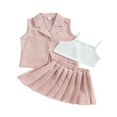 thumbnail image 1 of Ensemble de Jupe pour Enfants Sans Manches Col Rond Chapeau de Jupe en Forme de Pied de Poule, 1 of 7