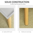 thumbnail image 5 of HOMCOM Coffee Table with Tray Top, Nordic Center Table with Pine Wood Legs, Rectangle Coffee Tables for Living Room, Gray, 5 of 9