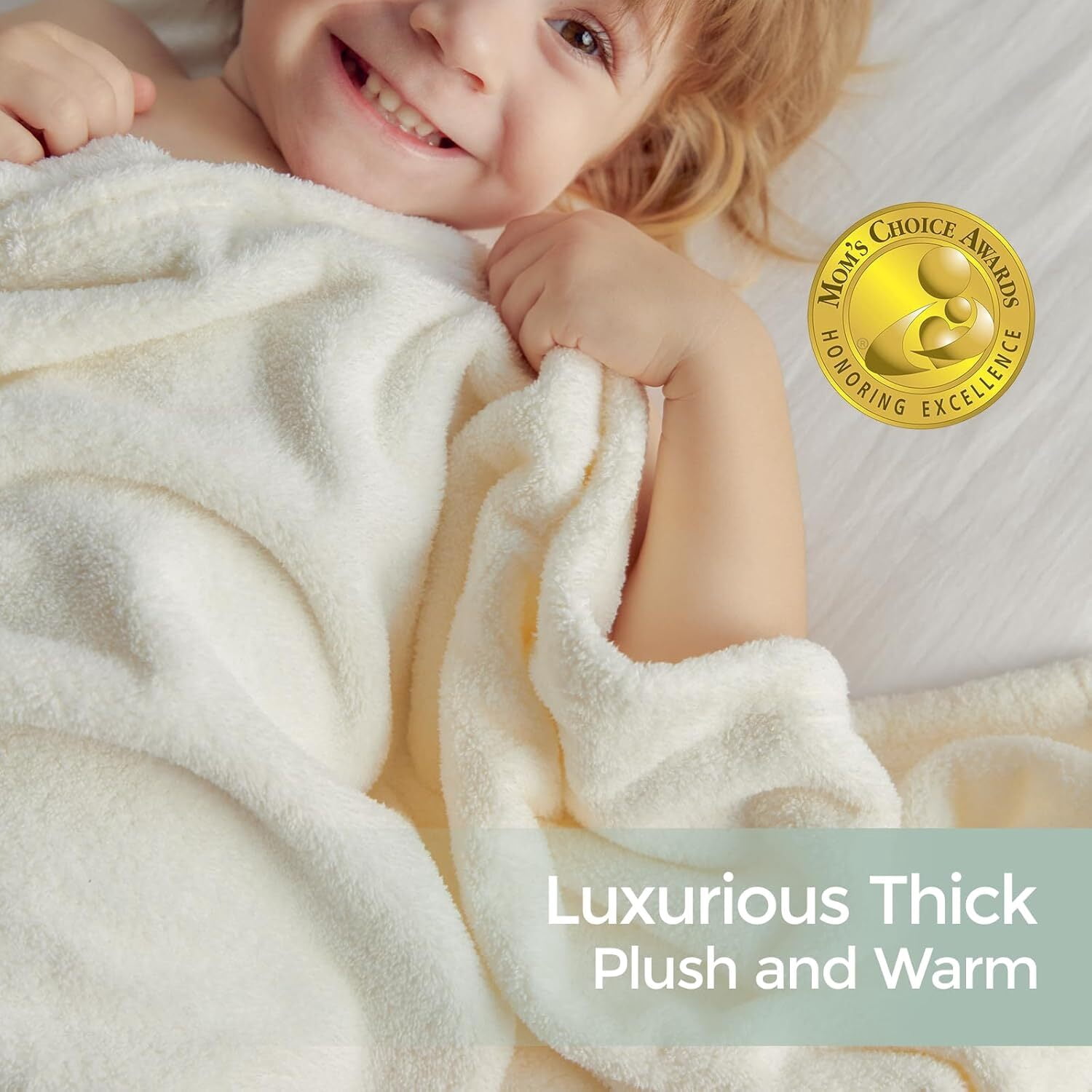 Momcozy Hooded Baby Towels-Visualize Health Label -Soft Premium Coral Fleece Bath Towel -Ultra Absorbent for Baby Cozy and Warm-Bath Essential for Newborn, Infant and Toddler(28 x 55 Inch, L x W)