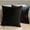 Black, variant on Cheer Collection Set of 2 Hollow Fiber Filled Couch Pillows, 22" x 22" - Navy