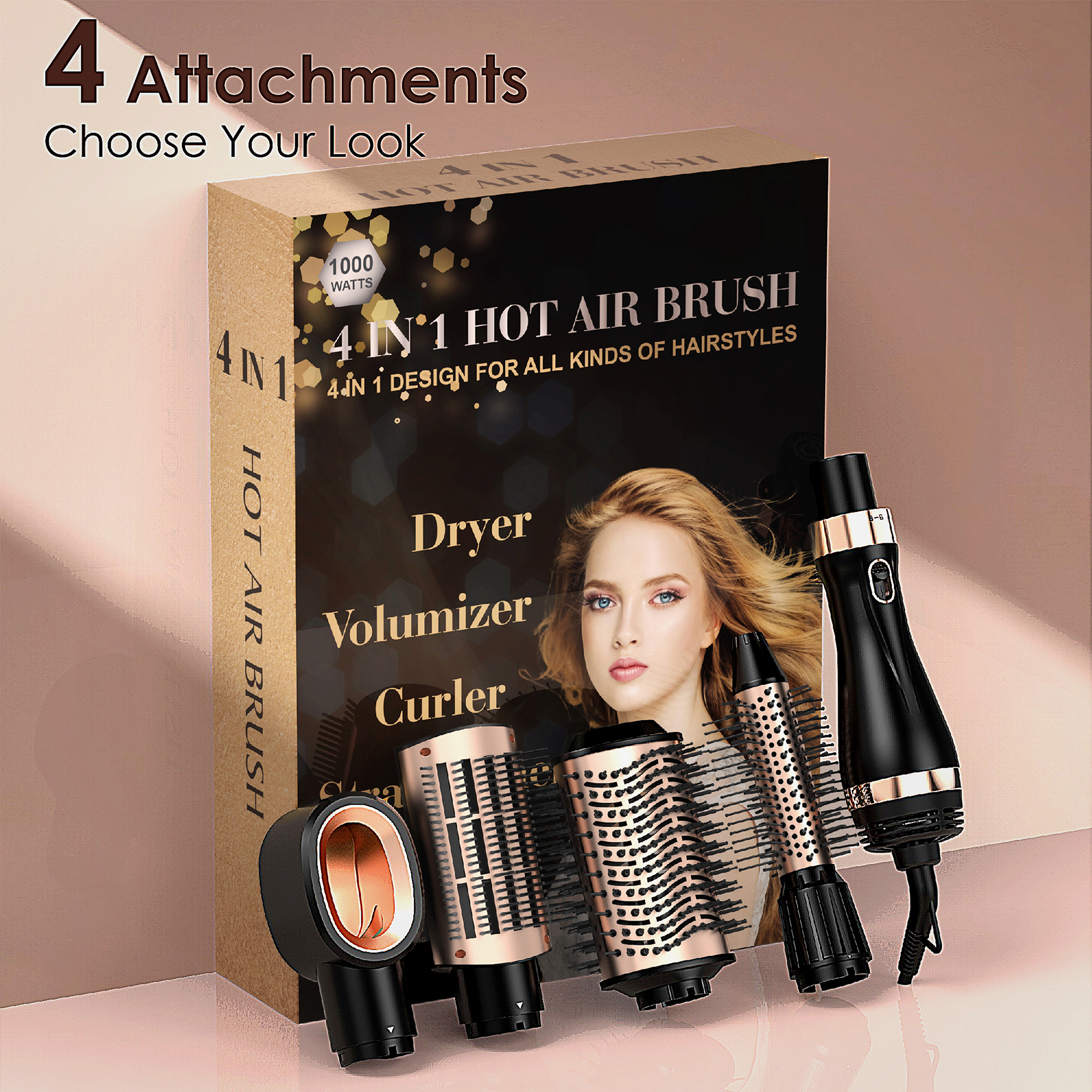 SKIMI 4-in-1 Hair Dryer Brush with Oval Head photo 4