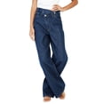 thumbnail image 5 of Zivyakyron Baggy Wide Leg Jeans for Women Summer Denim Casual Full Length Womans Jeans Asymmetrical Vintage Plain Culottes Pants, 5 of 7