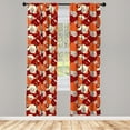 thumbnail image 3 of Contemporary Curtains 2 Panels Set, Spirals Pattern in Warm Colors Swirling Lines with Psychedelic Effect, Window Drapes for Living Room Bedroom, 56"W X 84"L, Multicolor, by Ambesonne, 3 of 5