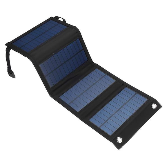 20W Foldable Solar Panel Charger,Waterproof USB Power Bank for Camping,Hiking,Outdoor Mobile Phone Charging,Portable 5V Solar Cells with Carabiners