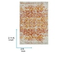 thumbnail image 4 of Livabliss Area Rugs for Living Room, 2x3 Harput Traditional Orange Rug, Bedroom Dining Room Home Decor Stain Resistant Carpet (2' x 2'11"), 4 of 8