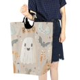 thumbnail image 4 of Yayeee Freestanding Laundry Hamper with Handle Collapsible Large Storage Basket for Clothes, Halloween Ghosts, 4 of 7