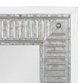 thumbnail image 4 of Kate and Laurel Deely Farmhouse Wall Mirror, 27 x 39, White and Silver, Rustic Wall Decor with Galvanized Metal Frame, 4 of 8