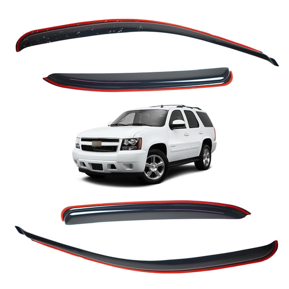 US For 2007-2014 Chevy Tahoe GMC Yukon In-Channel Smoke Window Visor Rain Guard