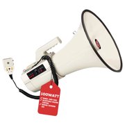 5 Core Megaphone 100W Bull Horn Professional PA Speaker w 2000 Yards Range Loud Siren Voice Amp