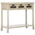 thumbnail image 3 of Safavieh Autumn Pine Wood 3 Drawer Console in White, 3 of 5
