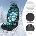 thumbnail image 7 of Uorisanigo Car Seat Covers Front Seats Only Set of 2, Premium Fur Furry Fluffy Vehicle Seats Cover, Polynesian Texture Print Auto Bucket Seat Covers Accessories, 7 of 7