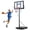 Gray, variant on Sweetcrispy Portable Basketball Hoop, 44" Shatterproof Backboard, Adjustable Height 6.1ft-10ft, Gray