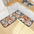 thumbnail image 7 of SKYSONIC Kitchen Mats (Vintage Flowers) 2 Pcs Set, Anti Fatigue Kitchen Rugs Cushioned Water Absorbant Non Slip Comfort Floor Mats for Kitchen Bedroom Liveing Room Bathroom, 7 of 7
