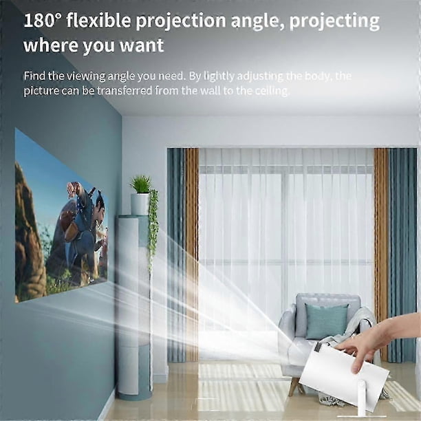 Smart Projector With Android Tv 11.0 5g Wifi Bluetooth Portable Projector Hd Mini Device For Ios Android Us Plug