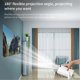 thumbnail image 1 of Smart Projector With Android Tv 11.0 5g Wifi Bluetooth Portable Projector Hd Mini Device For Ios Android Us Plug, 1 of 5