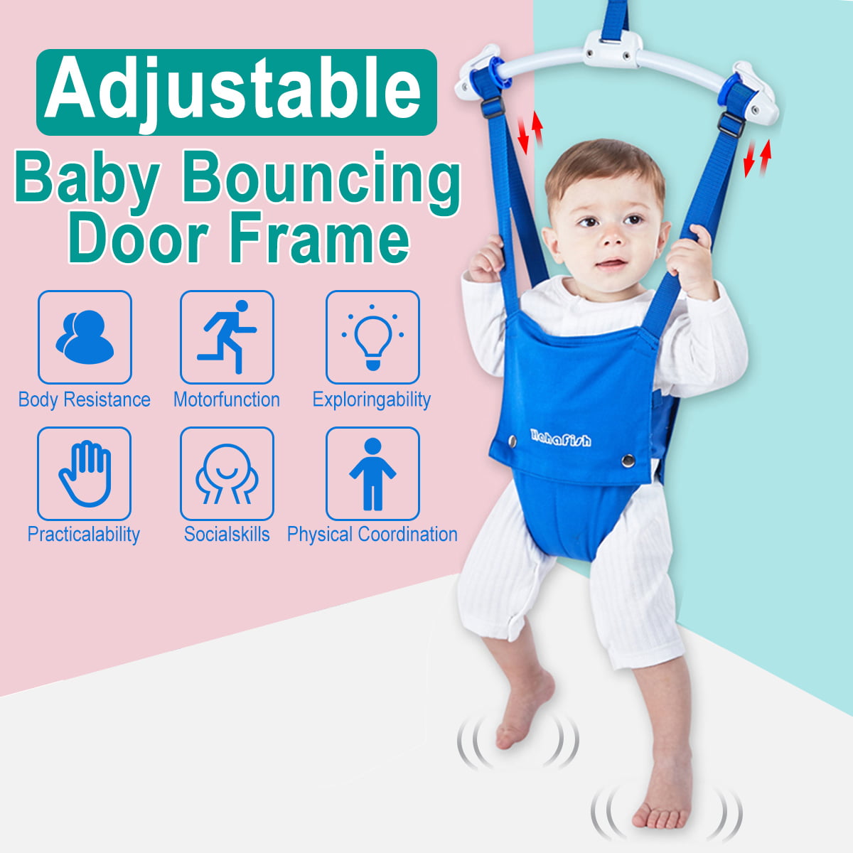 bouncy swing door frame