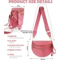 thumbnail image 3 of Kwuty Pure Colour Crossbody Bag Bum Bag for Women,Spacious Purse Fanny Packs Belt Bag,Oversized Bum Bag (Colour Bum Bag-Beige), 3 of 6