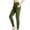 Army Green, variant on Women's High Waisted Fleece Lined Yoga Pants - Compression Tights with Pockets, Thermal Warm Fabric for Cold Weather Workouts, Tummy Control & Comfortable Fit Deep Red 2XL