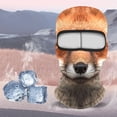 thumbnail image 2 of TIELUTT Visage de Ski Animal 3D avec Oreilles pour Festivals de Musique Rêves Ski Fête d'Halloween Activités Extérieures Chapeau de Protection pour Jeunes Femmes Guêtres de Ski Femmes par-Dessus la Tête Chauffe-Corps pour Temps Froid, 2 of 4