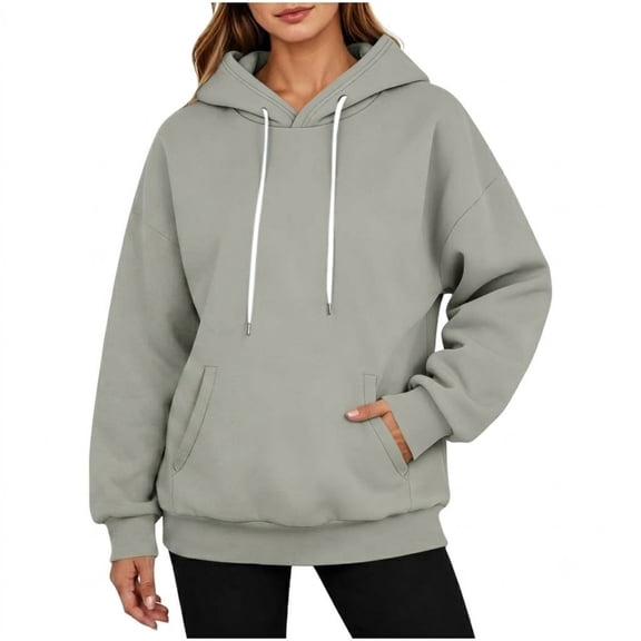 POROPL Women's Sweatshirts,Oversized Pullover Hoodie Casual Long Sleeve Fleece Top with Pockets