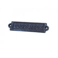thumbnail image 2 of Rustic Dark Blue Cast Iron Poop Deck Sign 6" - Beach Decoration - Vintage Cast Iron Decor - Coastal Living, 2 of 2