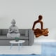 thumbnail image 2 of Estatua de mono,Estatua de Buda Mono para Interiores y Exteriores Budista,Figuras en miniatura meditando para decorar el jardín de casa.,Figura de pensador abstracto,Estatua de pensador, 2 of 8