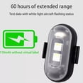 thumbnail image 3 of maskred Motorcycle Led Light Strobe Remote Control Warning Sky Blue ABS Wireless Remote Control Strobe Light 2 lamps+controller, 3 of 6