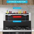 thumbnail image 4 of JTWEEN Stove Top Shelf Silicone Magnetic Shelf with 3 Functional Partition Save Space and Keep Your Countertop Clean Kitchen Spice Organizer, 4 of 10