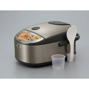 Zojirushi NP-HCC10XH Induction Heating System Rice Cooker and Warmer (5.5-Cup/ Dark Gray)