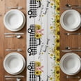 thumbnail image 6 of Sunflowers Table Runner - 48 Inch Long, Kitchen Dining Table Runner Dresser Scarves, Spring Botanical Truck Pig Wooden Grain Farmhouse Decor for Coffee Tables Wedding Party Banquet, 6 of 8