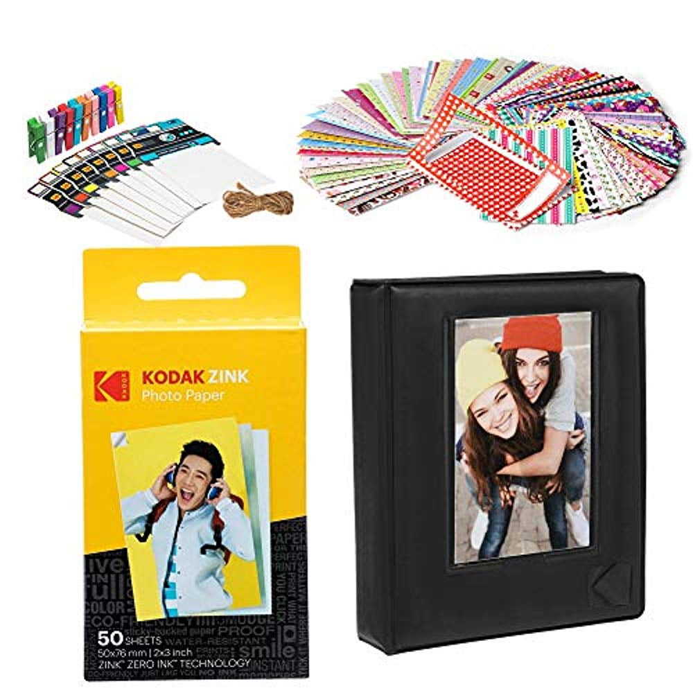 Kodak 2x3? Premium Zink Paper Starter Kit with Photo Album Walmart