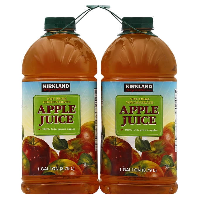 KS Apple Juice, 128 fl oz, 2pack