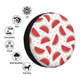 thumbnail image 4 of Fotbe Watermelon Funda de Llanta de Repuesto con Estampado, Engrosada, Ajuste Universal para Jeep, Remolque, RV, SUV, Camión-17 inch, 4 of 6