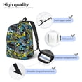 thumbnail image 4 of Lsque Goal Time Pattern Canvas Daypack, Durable Backpack, High-quality Versatile Backpack,Vintage Compact Backpack-Medium, 4 of 6