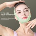 thumbnail image 2 of Correa de barbilla para lifting facial para mujer con cinta de sujeción ajustable, transpirable, reductor de papada, vendaje esculpidor facial de belleza., 2 of 6