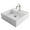 Spot-Free Stainless Steel, variant on KRAUS Elavo White Ceramic 18 5/8in Square Vessel Sink