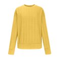 thumbnail image 4 of AherBiu Hauts à Manches Longues pour Femmes Pull Col Rond Pull de Printemps T-Shirts Couleur Unie, 4 of 6