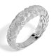 thumbnail image 1 of Anillo trenzado de plata esterlina S925 chapado en oro ligero de lujo vintage anillo de dedo cepillado de moda joyería vintage, 1 of 6